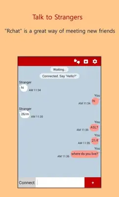 Rchat - Talk to Strangers android App screenshot 1